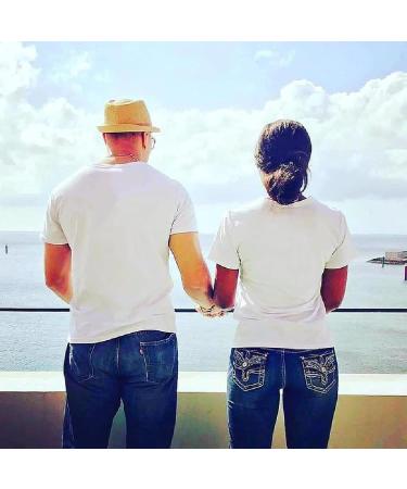 Colevkie Mr Mrs Tshirt for Husband Wife Couple Tshirt for Him and Her Boyfriend Girlfriend 1 Piece White-mrs X-Small - Buy Online on GoSupps.com