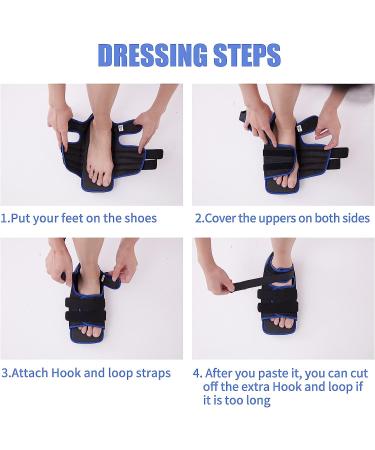 GHORTHOUD Post Op Shoe for Broken Toe - Lightweight Orthopedic Foot Brace for Surgery Recovery (Medium) - Buy Online on GoSupps.com