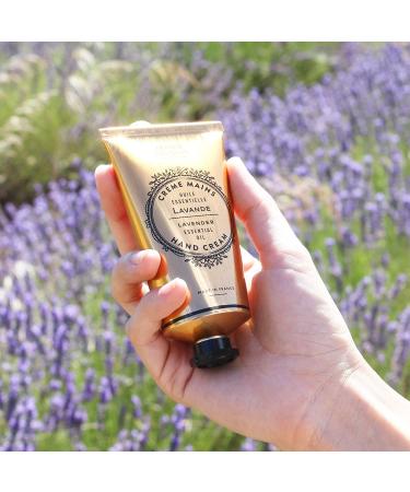 Panier des Sens Lavender Hand Cream - Moisturizing Hand Lotion with Shea Butter & Olive Oil - 97% Natural Ingredients - Made in France - 2.6floz - Buy Online on GoSupps.com