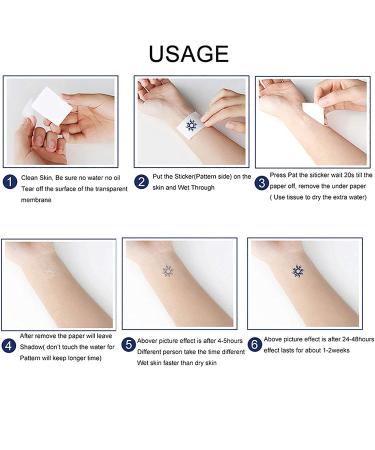 Artsure Hibiscus Hawaiian Tropical Flowers Temporary Fake Tattoos - Set of 6 Sheets for Men and Women - Neck, Arm, Chest - 3.7 x 3.7 Inch - Buy Online on GoSupps.com