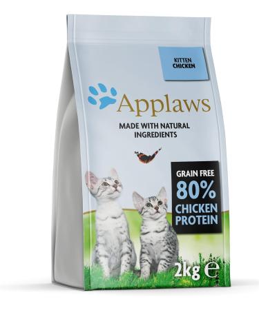 Applaws Kitten Dry Food with Chicken - Grain-Free Complete Nutrition for Cats 1-14 Months (2kg Pack) - Buy Online on GoSupps.com