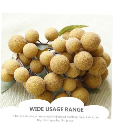 Ciieeo Doll House Diy Toy Fake Longyan Model Kitchen Fruit Longan Model Fruit Photography Props Fake Longan Decor Simulation Fruit Simulation Fake Fruit Faux Fruit Plastic Peach Miniature Khaki 18x18cm - Buy Online on GoSupps.com