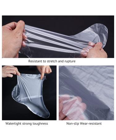 200 Count Paraffin Wax Bath Liners for Hand & Foot - Plastic Therapy Bags Covers for Heated Mitts Treatment - Includes 100 Booties & Gloves - Buy Online on GoSupps.com