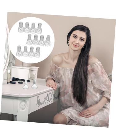 Stahad 12-Piece Glass Roller Bottles Set - Empty Perfume Lip Balm & Oil Bottles - Travel Size Silver 5.5x3cm - Buy Online on GoSupps.com
