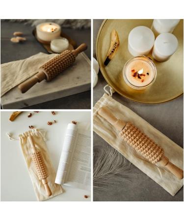 Creative Home Massage Roller with Handle | Maderotherapy Device for Lymphatic Drainage & Body Tightening | Anti-Cellulite Massage Scooter for Thighs Buttocks & Feet | 28.5 x 4.5 cm - Buy Online on GoSupps.com