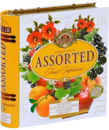 Basilur Teabook Summer Fiesta 71396-00 (Fruit Infusions Assorted 32 tea bags) - Buy Online on GoSupps.com