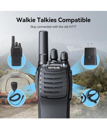 Retevis H777 Walkie Talkies Rechargeable 2 Way Radios Portable FRS Two Way Radio Short Antenna - Pack Of 3 - Buy Online on GoSupps.com