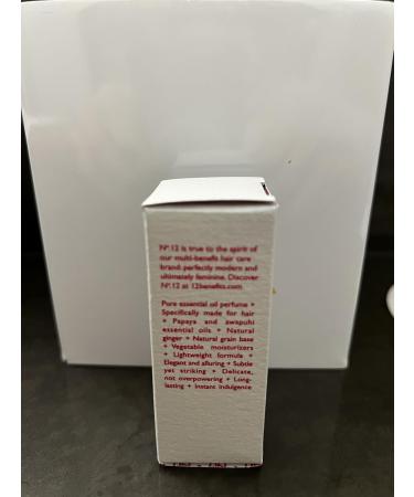 12 Benefits Hair Perfume No. 9 - Natural with Pure Plant Oils - Long-Lasting Hair Mist with Sweet Violet and Fresh Mango - Vegan Fragrance Spray Made in the USA (.33 Oz) Sweet Violets and Mango - Buy Online on GoSupps.com