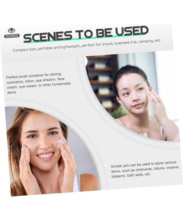 Mikinona Cream Bottle Glass Terrarium with Lid Empty Cream Jars Clear Container Lip Balm Jar Lotion Holder Empty Cosmetic Glass Containers Travel Pp Inner Cosmetic Box Skin Care 7.1X6X6CM Golden - Buy Online on GoSupps.com