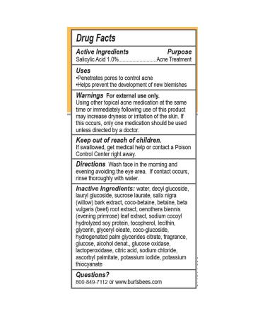 Burt's Bees Natural Acne Solutions Purifying Gel Cleanser Face Wash 5 Oz (Pack of 3) - For Oily Skin - Buy Online on GoSupps.com