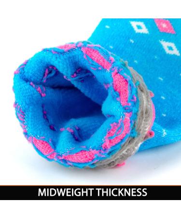 Pure Athlete Wool Ski Socks - Unisex Cold Weather Snowboard Sock - Grey/Blue Large - Buy Online on GoSupps.com