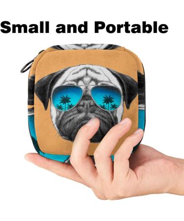Shop Javenproeqt Portable Women's Binding Bags & Menstrual Cup Bags for Teens | Stylish & Functional Accessories for First Periods | Cool Pug & Dog Beach Designs - Buy Online on GoSupps.com
