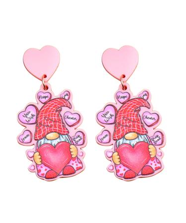 Feyley gnome earrings dwarf earring for women Christmas jewelry gift Santa Claus dangling earrings Thanksgiving Halloween Valentine's Day jewelry