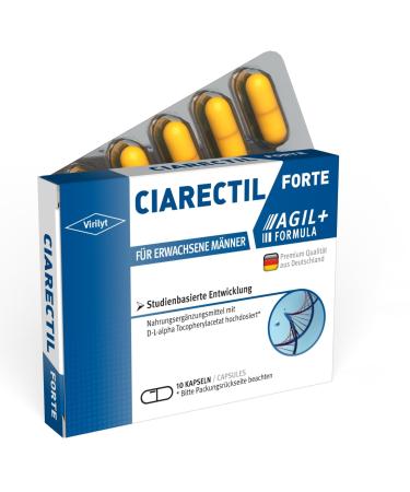 Virilyt CiareCtil Forte for active men i 10 capsules high with maca + l-arginine + zinc + selenium I study-based development