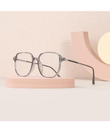 GUDVUE Blue Light Glasses for Men & Women - Anti Glare UV400 Eye Strain Relief for Computer Gaming TV & Phones - Stylish Grey/Silver Frames - Buy Online on GoSupps.com