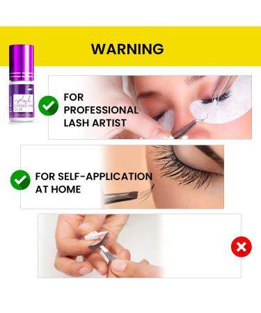 Sensitive Eyes Strong Hold Lash Extension Glue - No Fume, 6-7 Weeks Retention, Professional Grade - Buy Online on GoSupps.com