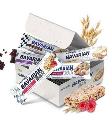 Energybody Bavarian Bar Mix Box 12x 50g/HaferRiegel/Hafer Riegel Idea for healthy snacks/outdoor food/muesli bar for endurance & strength training/fitness bar vegan flapjack mixbox selection box - Buy Online on GoSupps.com