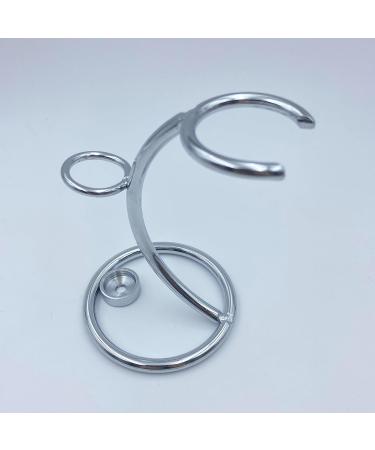 WTPIN Stainless Steel Razor Brush Stand Holder - Silver Shaving Stand for Men | Portable & Durable Shaving Brushlands - Buy Online on GoSupps.com