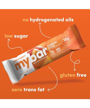 Buy ProSupps MYBAR High Protein Bar - Gluten Free 30g Protein Low Sugar 12 Pack (Peanut Butter Triple Chocolate Caramel) - Perfect On-The-Go Snack - Buy Online on GoSupps.com