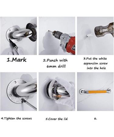 Grab Bar Grab Rails Disabilities Safety Non-slip Barrier-free Bathroom Handrail Bathtub Toilet Kitchen Bathroom Handle (Size : 38 - Buy Online on GoSupps.com