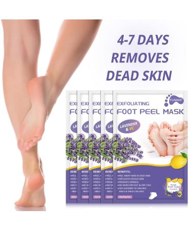 Funnir Foot Peel Mask - Natural Exfoliant for Callus Removal & Repair | Softens Rough Heels & Smoothens Dry Skin - 5 Pairs - Buy Online on GoSupps.com