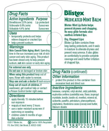 Blistex Medicated Mint Lip Balm 3 Pack - Soothes and Protects Lips - Buy Online on GoSupps.com