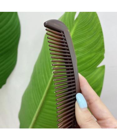 Buy Cow Horn Comb - Antistatic Large Teeth Hair Brush for Thick Hair | Innovative Design for Men & Women - Ideal for Wet & Dry Hair Care - Buy Online on GoSupps.com