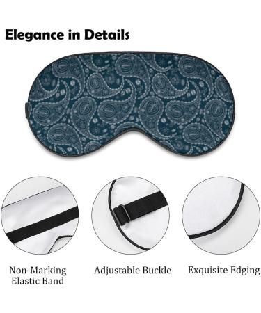 Floral Paisley Design Sleep Mask for Women | Adjustable Eye Shades & Elastic Strap for Comfort - Buy Online on GoSupps.com