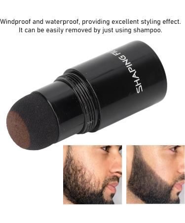 Dark Brown Beard Make-Up Powder | Waterproof & Windproof Concealer for Thickening Beards | Long-Lasting Hair Loss Solution - Buy Online on GoSupps.com