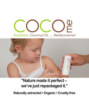 CocoMe Bodystick - 100% Organic Virgin Coconut Oil Solid Bar | Anti-Aging Chemical-Free Moisturizer for Skin Repair | Dermatologist Recommended - Buy Online on GoSupps.com
