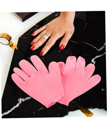 Beavorty 2 Pairs Moisturizing Gloves Lotion Mittens Gloves for Dry Hand Dry Hand Gloves Hand Gloves Moisturizing Overnight Silicone Gloves Pink Heel Miss Moisturizing Socks - Buy Online on GoSupps.com