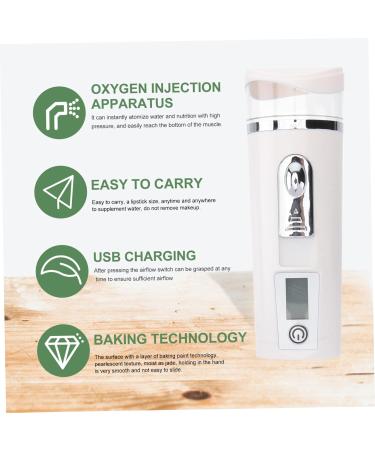 Healeved 3pcs Hydrating Instrument Facial Mist Sprayer Handheld Steamer Banana Hair Claw Clips Abs White - Buy Online on GoSupps.com