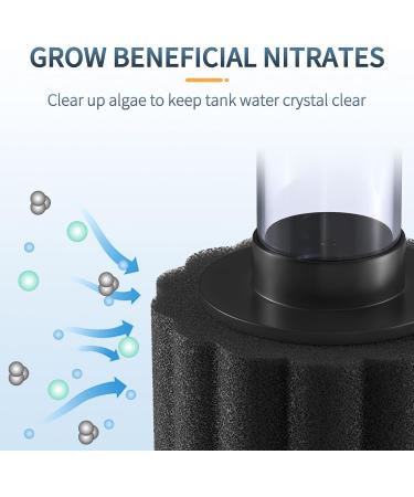 Pawfly Nano Bio-Sponge Filter Kit for Small Aquariums (4-12L) - Quiet Betta & Shrimp Foam Filter with Airline Hose - Buy Online on GoSupps.com
