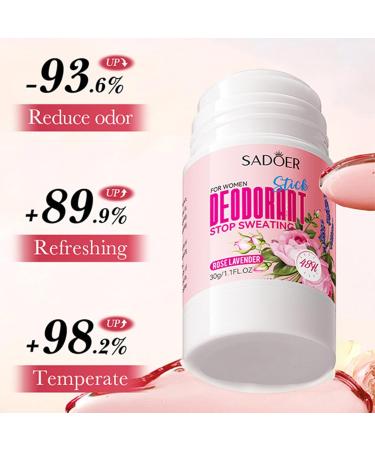 Underarm Antiperspirant Stick | Rose Lavender Roller Ball | Women Underarm Stick Long Lasting Underarms Fragrance Antiperspirant Roller Perfect Use for Women freshnerner - Buy Online on GoSupps.com