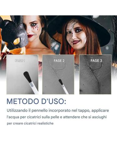 5ml Scar Makeup Liquid for Body and Face Halloween Cosplay Costume Realistic Skin Art Makeup for Photography Party Performance Role-Playing Game Special Effect Easy and Safe Application | for - Buy Online on GoSupps.com