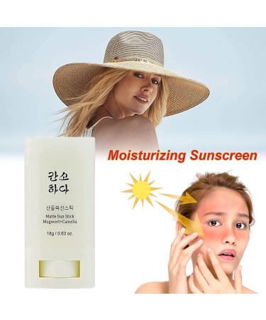 Matte Sun Stick Sunscreen SPF50 - Moisturizing Mugwort + Camelia Relief - 3PCS - Buy Online on GoSupps.com
