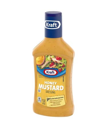 Kraft Honey Mustard Salad Dressing 16 fl oz Bottles - 6 Pack | Shop Now - Buy Online on GoSupps.com