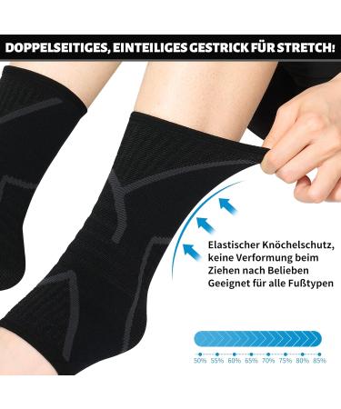 Milaiun Adjustable Ankle Bandage for Men & Women | Comfortable Left & Right Pair | No Straps - Perfect Support for All Activities - Buy Online on GoSupps.com