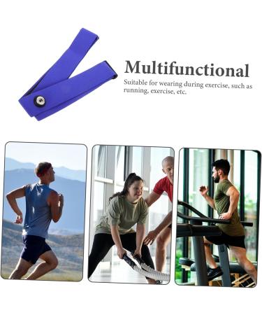 Yardwe Heart Frequency Knife Fastening Belt Replacement Strap - Sports Nylon Chest Strap for Heart Rate Monitoring 17.00x3.00 cm Blue - Buy Online on GoSupps.com