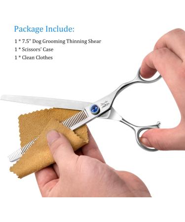 Jason Profi 7.5 Inch Effilier Scissors for Dogs Cats & Pets - Adjustable 56 Teeth Blender Fur Care Scissors - Buy Online on GoSupps.com