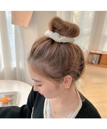 7 pieces Hair Scrunchies Set Solid Color Elastic Bands for Frizz Prevention and Stylish Hair Ties Accessories for Women and Girls - Buy Online on GoSupps.com