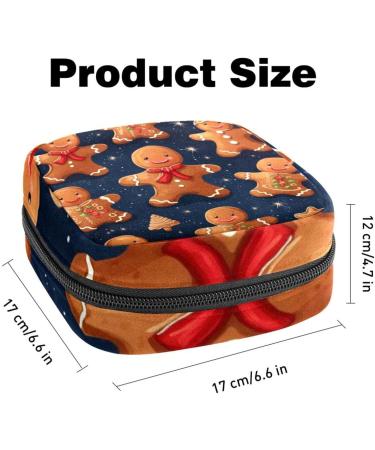 Large Capacity Menstrual Cup Pocket & Makeup Organizer | Christmas Snowman Pattern - Ideal for Travel | Women's Storage Bag (Pack of 1) - Buy Online on GoSupps.com
