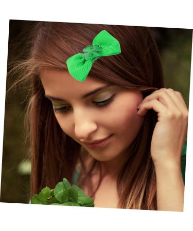 minkissy 3 Pairs Hair Clip Shamrock Hair Clips St. Patrick Glitter Hair Clips Shamrock Barrettes Kids Hair Accessories Party Favor Child Cosplay Stainless Steel and Fabric Stocking - Buy Online on GoSupps.com