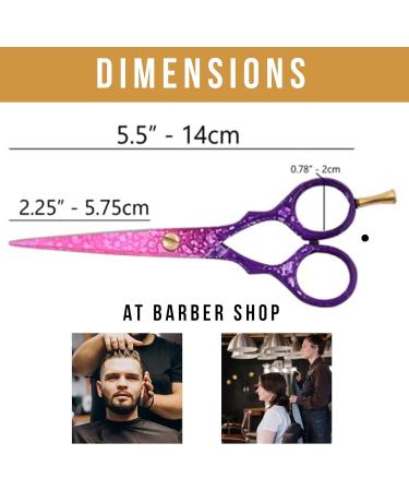 Prowl Professional 5.5 Inch Stainless Steel Hairdressing Scissor - Ideal Christmas Gift for Salon Barbers - Pink - Buy Online on GoSupps.com