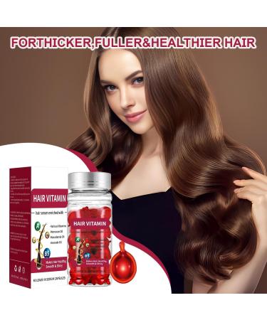 Moisturizing Hair Oil Nourishing Hair Serums Capsules Natural Hair Essence All Hair Types Anti Frizz Complex Hair Conditioner for Smoothing Hair Repairing Damaged & Split Ends (40 Capsules) - Buy Online on GoSupps.com