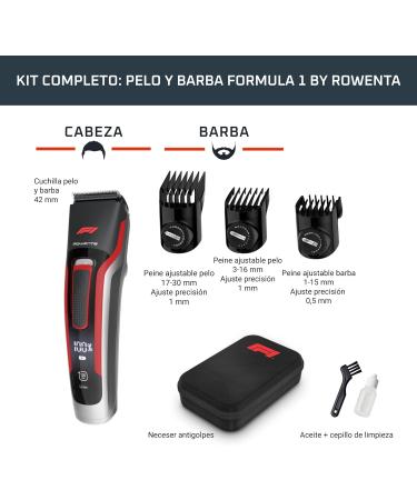 Rowenta TN524M Trimmer F1 Advancer JP21 - Black-Red | Best International Shipping & Grooming Tools - Buy Online on GoSupps.com