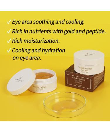 The Skin House Wrinkle Golden Snail Patch (90g/60pcs) - Anti-Aging Moisturizing Patches for Ripe Skin Combat Wrinkles - Buy Online on GoSupps.com