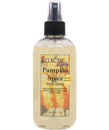 Pumpkin Spice Body Spray (Double Strength) 8 ounces Body Mist for Women with Clean Light & Gentle Fragrance Long Lasting Perfume with Comforting Scent for Men & Women Cologne with Soft Subtle