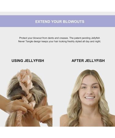 Satin Jellyfish Never Tangle Hair Scrunchy - No-Tangle Heatless Styling for Women and Girls - Soft Sleep Hair Tie - Perfect for all Hair Types - 1 Pack - Buy Online on GoSupps.com