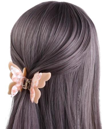 Vctitil Double Layer Butterfly Acetate Hair Claws Hair Clips Ponytail Holders Shark Clip Barrettes Hair Accessories for Women Girl Thin Thick Hair(orange) - Buy Online on GoSupps.com